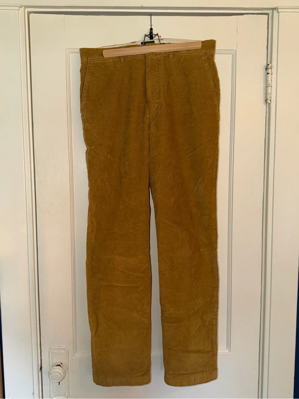 J. Crew Men's Corduroy Pants in Mustard